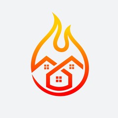 Fire Home Vector