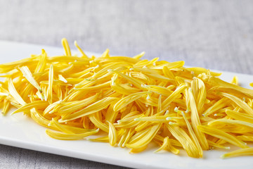 Fresh chrysanthemum petals