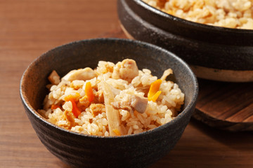 鶏牛蒡ご飯