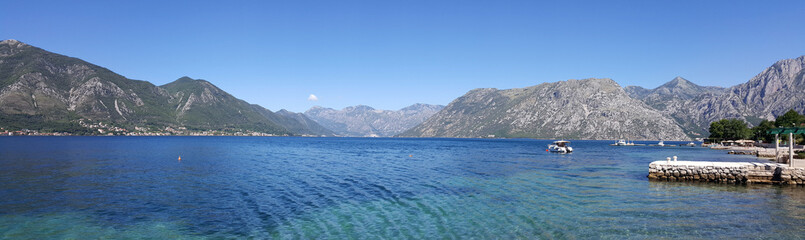 Obraz premium Bay of Kotor panorama Montenegro 