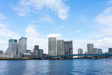 Fototapeta premium 東京晴海運河の風景