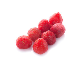 frozen strawberries background