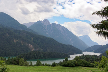 Auronzo di Cadore, Italy a picturesque view of the city in the foothills of the Alps