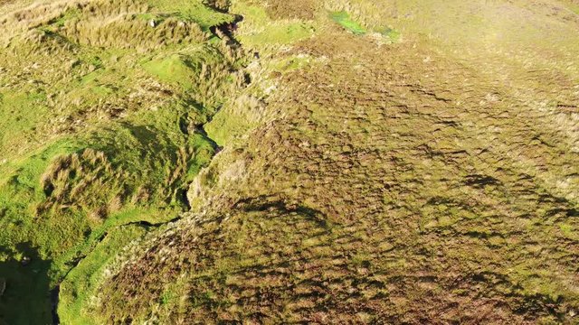 Flying over the River Rha between Staffin and Uig on the Isle of Skye , Scotland