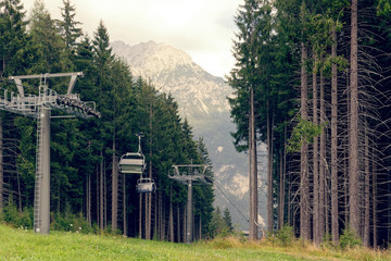 Auronzo di Cadore, Italy: Mountain lift in the summer.