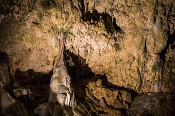 Detail einer Tropfsteinhöhle