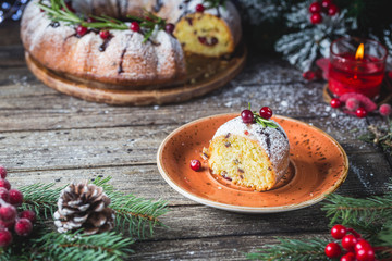 Homemade christmas cake