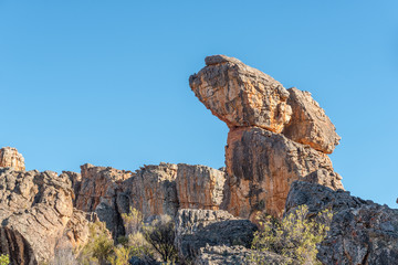Rock formations on the Lots Wife hiking trail