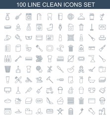 100 clean icons