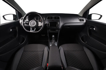 Car black interior isolated