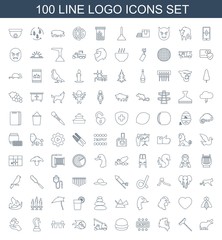 100 logo icons