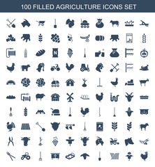 100 agriculture icons