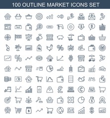 100 market icons