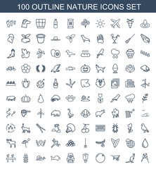 100 nature icons