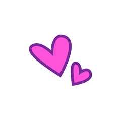 cute love symbol and icon