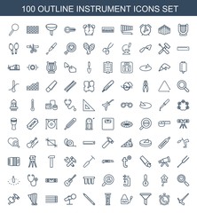 100 instrument icons