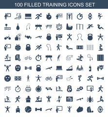 100 training icons