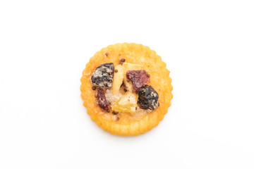 cracker biscuit with dried fruits