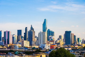 Fototapeta na wymiar building with sky in Bangkok, Thailand