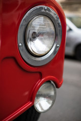 Double decker bus headlight