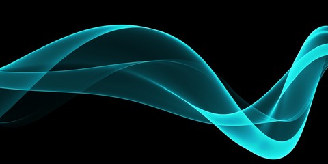 Abstract Soft Color Blue Wave Background