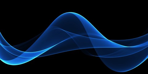 Abstract Soft Color Blue Wave Background