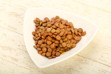 Raw lentils