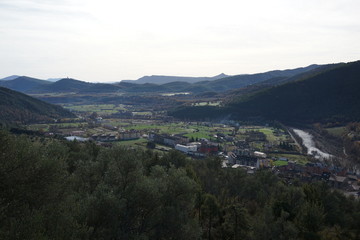 Naklejka premium Boltaña. Village of Huesca in Aragon, Spain
