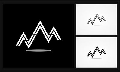 mountain abstract logo