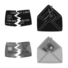 Isolated object of virus and secure sign. Set of virus and cyber stock symbol for web.