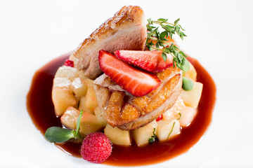  meat and fruit potatoes