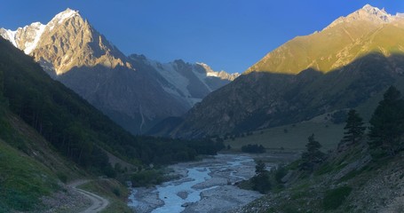 Valley in mountains