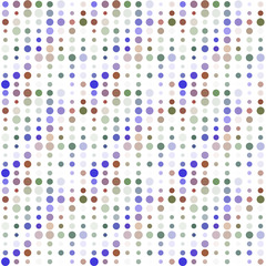 Seamless abstract pattern background with a variety of colored circles.