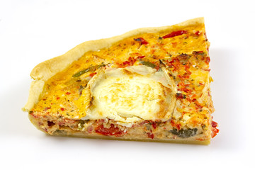 part de tarte au chèvre