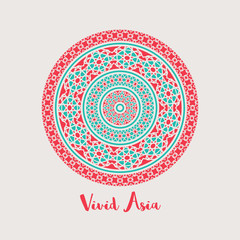 Vector Asian Mandala Background