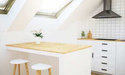 minimal bright kitchen