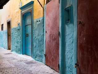 Gasse in Tanger in Marokko