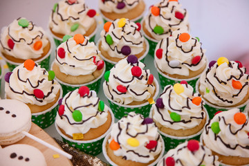 New year and Christmas decorated cakes