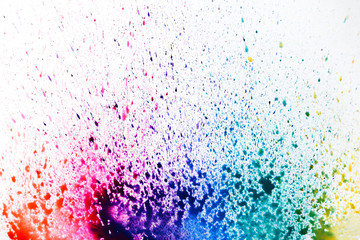 multi-colored splashes of watercolor and stains. background for design