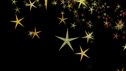 Background of multi-colored stars. Abstract background pattern.