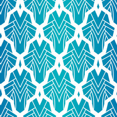 Rhombic seamless ornaments in the same style.
