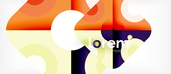 Abstract round elements composition background, organic design