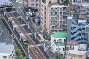Tokyo metro top view