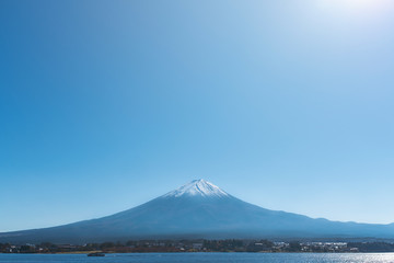 Mt.Fujii with lake kawaguchiko