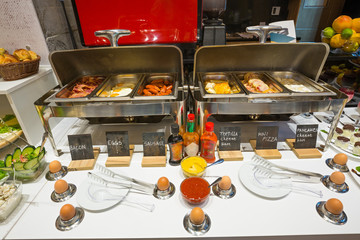 Hotel buffet breakfast