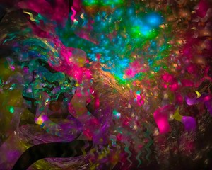 digital abstract fractal, beautiful design fantasy