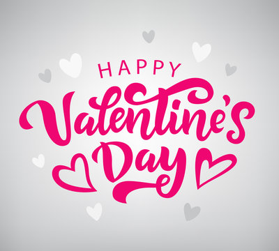 Valentines day banner template. Vector illustration