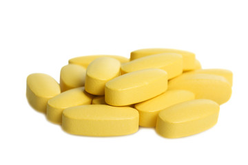 Bunch of yellow vitamin