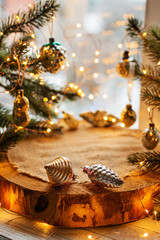 christmas background with lights