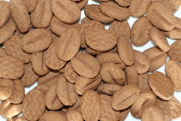 Coffee shaped cakes